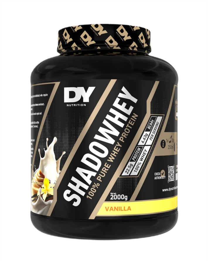 Dorian Yates ShadoWhey 100 % tīrs sūkalu proteīns, vaniļas garša – 2000 g
