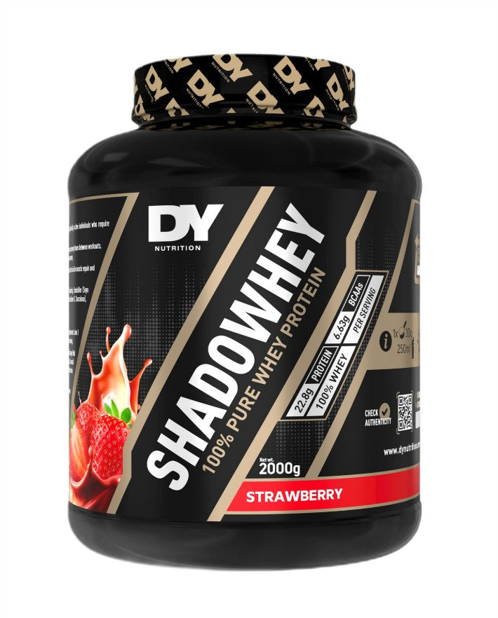 Dorian Yates ShadoWhey 100% tīrs sūkalu proteīns, zemeņu garša – 2000 g