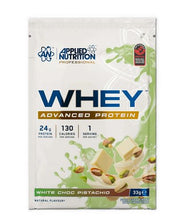 Applied Nutrition Critical Whey, baltās šokolādes un pistāciju garša – 33 g (1 porcija)