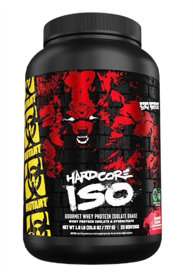 Mutant Hardcore Iso, zemeņu piena kokteilis - 727 g