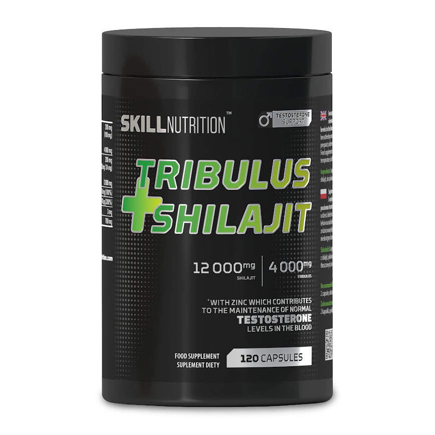 Skill Nutrition Tribulus + Šiladžits – 120 kapsulas