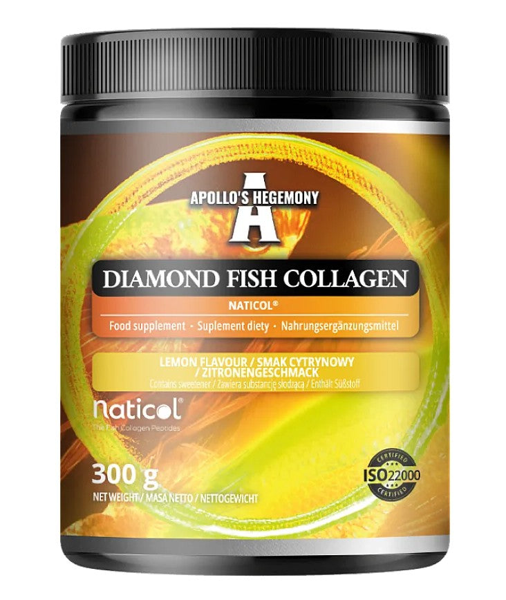 Apollo's Hegemony dimanta zivju kolagēns, citronu garša - 300 g