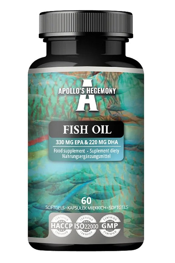 Apollo's Hegemony zivju eļļa, 330 mg EPA un 220 mg DHA – 60 kapsulas
