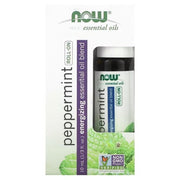 NOW Foods rullīšu dezodorants ēteriskajai eļļai, piparmētru garša – 10 ml.