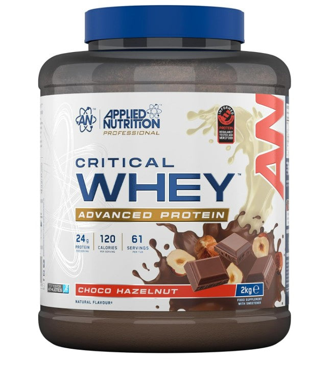 Applied Nutrition Critical Whey, šokolādes un lazdu riekstu garša – 2000 g