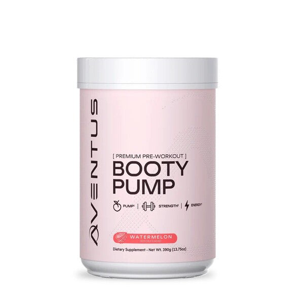 Aventus Supplements Booty Pump – augstākās kvalitātes pirms-treniņa uztura bagātinātājs ar arbūza garšu – 390 g