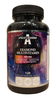 Apollo's Hegemony Diamond multivitamīni bez dzelzs – 120 kapsulas