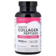 NeoCell kolagēna peptīdi no ar zāli barotiem liellopiem + C vitamīns un biotīns – 180 tabletes