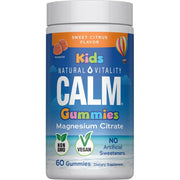 Natural Vitality Calm Kids gumijas, saldie citrusaugļi – 60 gumijas