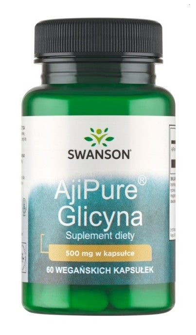 Swanson AjiPure Glicīns, 500 mg – 60 kapsulas