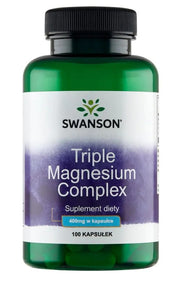 Swanson trīskāršais magnija komplekss, 400 mg – 100 kapsulas