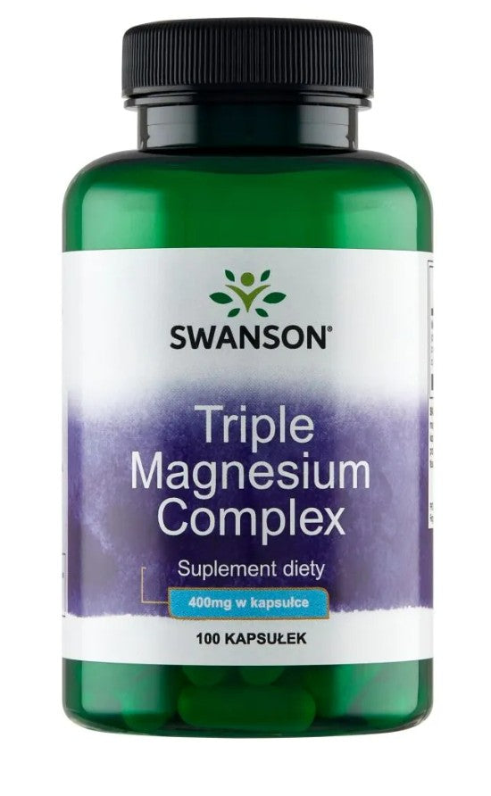 Swanson trīskāršais magnija komplekss, 400 mg – 100 kapsulas