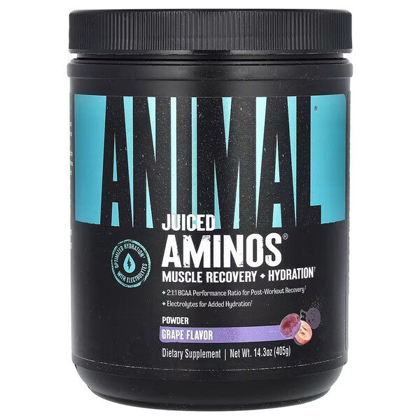 Animal Animal Juiced Aminos, vīnogu garša – 405 g
