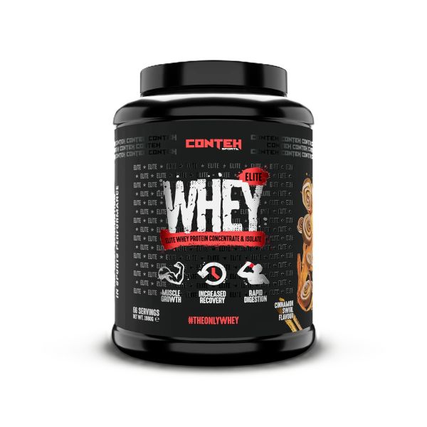 Conteh Sports Whey Elite, kanēļa virpulis – 1980 g