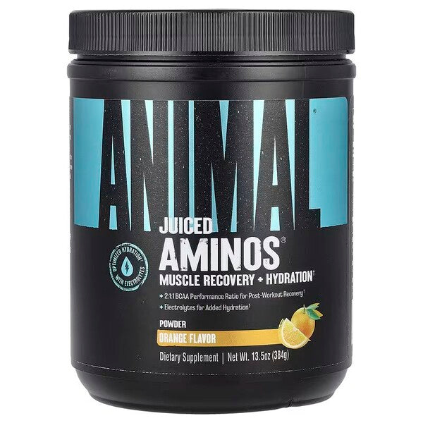Animal Animal Juiced Amino skābju pulveris, apelsīnu sula - 384 g
