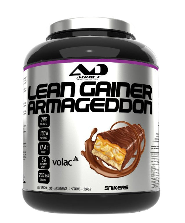 Addict Sport Nutrition Lean Gainer Armageddon, Snickers – 2000 g
