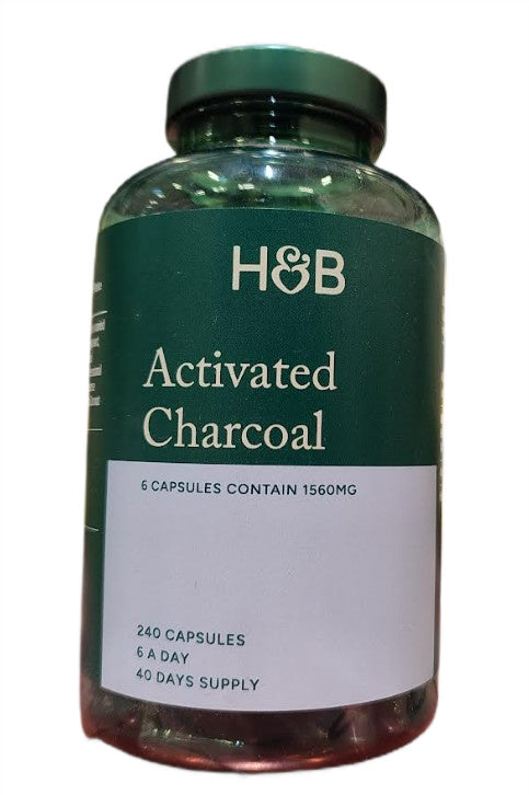 Holland & Barrett aktivētā ogle, 1560 mg – 240 kapsulas