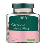 Holland & Barrett vīnogu kauliņu ekstrakts, 50 mg – 90 kapsulas