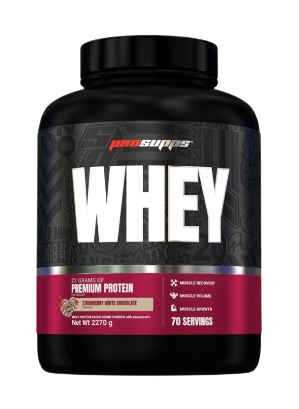 ProSupps sūkalu olbaltumvielas, zemeņu un baltās šokolādes garša – 2270 g
