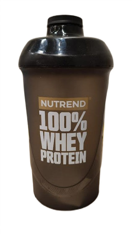 Nutrend šeikeris 100% sūkalu olbaltumvielām, melns – 600 ml.