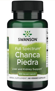 Swanson Pilna spektra Chanca Piedra, 500 mg – 60 kapsulas