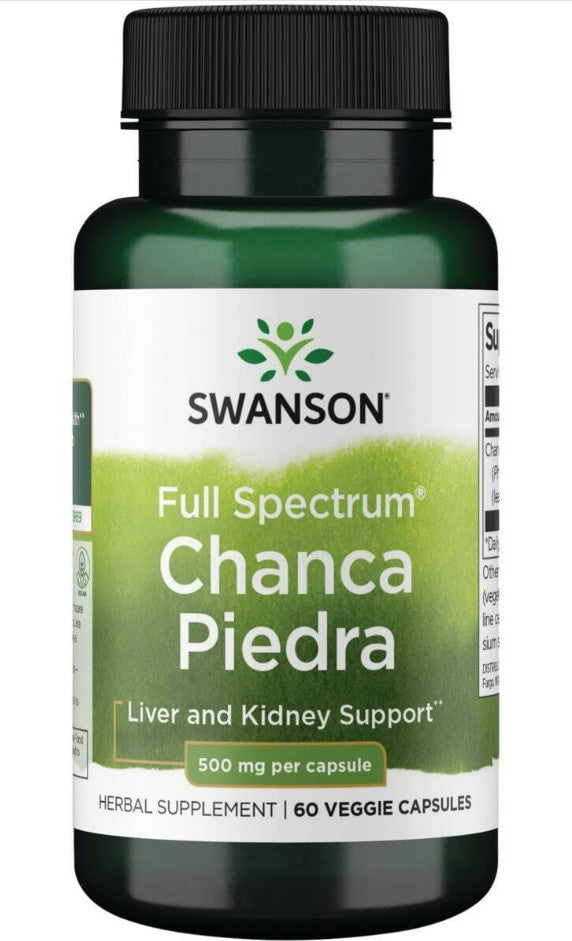 Swanson Pilna spektra Chanca Piedra, 500 mg – 60 kapsulas