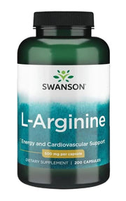 Swanson L-arginīns, 500 mg – 200 kapsulas
