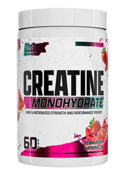 Nutrex kreatīna monohidrāts, zemeņu un arbūzu garša – 390 g