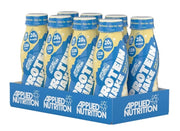 Applied Nutrition augsta olbaltumvielu kokteilis ar vaniļas saldējumu – 8 x 330 ml.