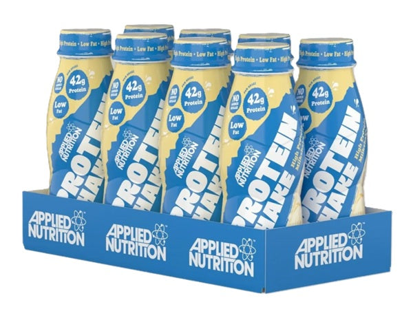 Applied Nutrition kokteilis ar augstu olbaltumvielu saturu ar vaniļas saldējuma garšu – 8 x 500 ml.