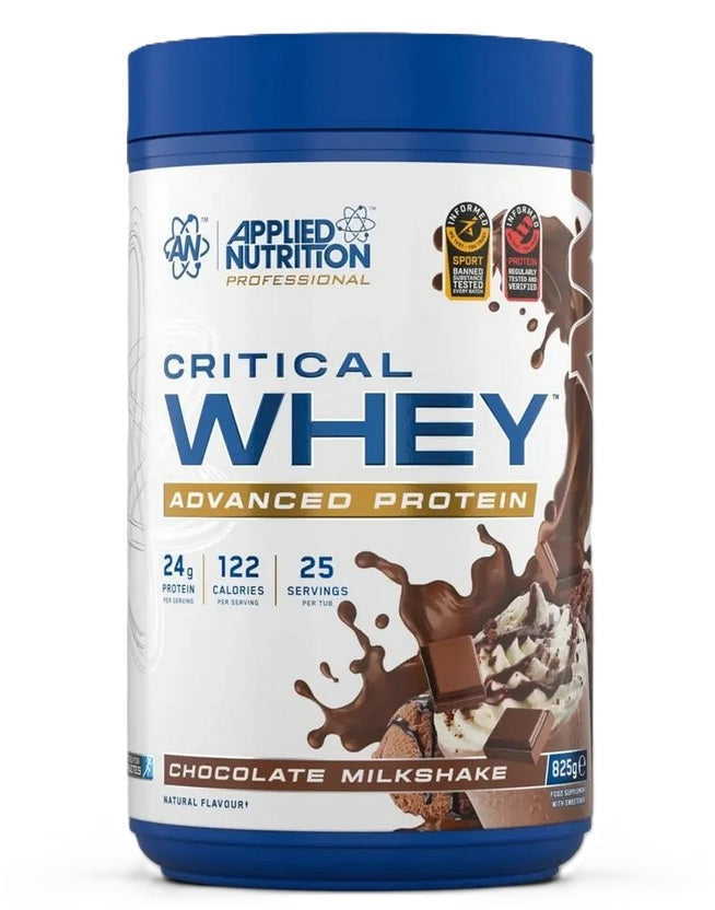 Applied Nutrition Critical Whey šokolādes piena kokteilis – 825 g