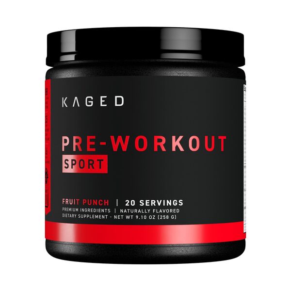 Kaged Muscle pirms-treniņa sporta papilds Fruit Punch – 258 g
