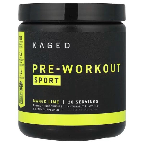 Kaged Muscle pirms treniņa sporta dzēriens ar mango un laima garšu – 259 g
