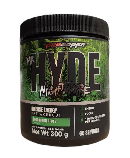 ProSupps Hyde Nightmare, skāba zaļā ābolu garša – 300 g