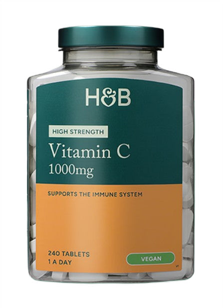 Holland & Barrett augstas koncentrācijas C vitamīns, 1000 mg – 240 tabletes