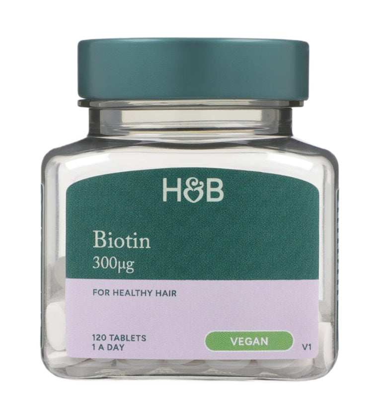 Holland & Barrett biotīns, 300 mcg – 120 tabletes