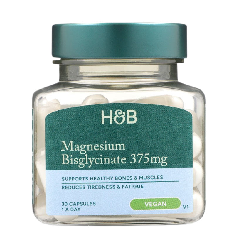 Holland & Barrett magnija bisglicināts, 375 mg – 30 kapsulas