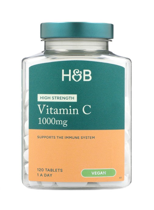 Holland & Barrett augstas koncentrācijas C vitamīns, 1000 mg – 120 tabletes