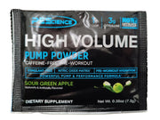 PEScience High Volume (jaunā formula), skābo zaļo ābolu garša – 7,5 g (1 porcija)