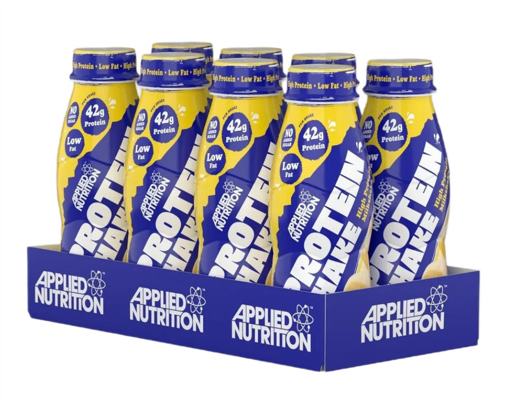 Applied Nutrition proteīna kokteilis ar augstu olbaltumvielu saturu Banānu deserts – 8 x 500 ml.