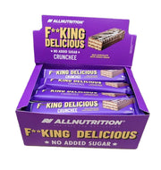 Allnutrition Fitking Delicious Crunchee piena šokolādes ar kakao krēmu kraukšķīgie našķi – 20 x 18 g