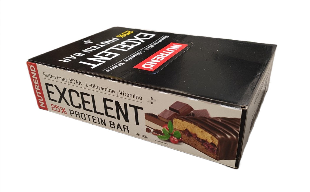 Nutrend Excelent 25% proteīna batoniņš ar marcipānu un mandelēm – 18 x 85 g
