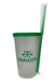 Swanson Swanson plastmasas krūze ar snīpi, caurspīdīga/zaļa
