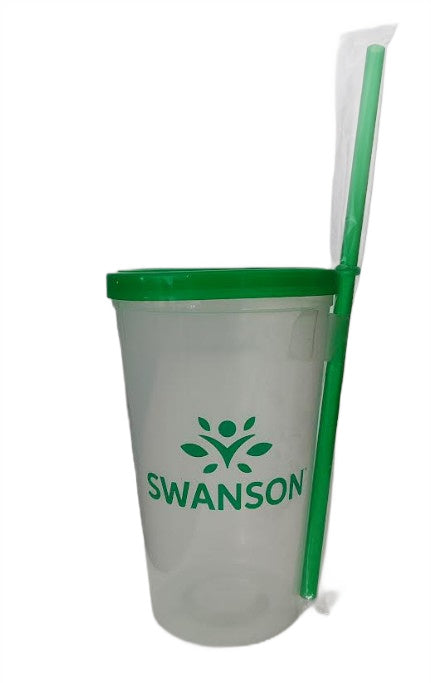 Swanson Swanson plastmasas krūze ar snīpi, caurspīdīga/zaļa