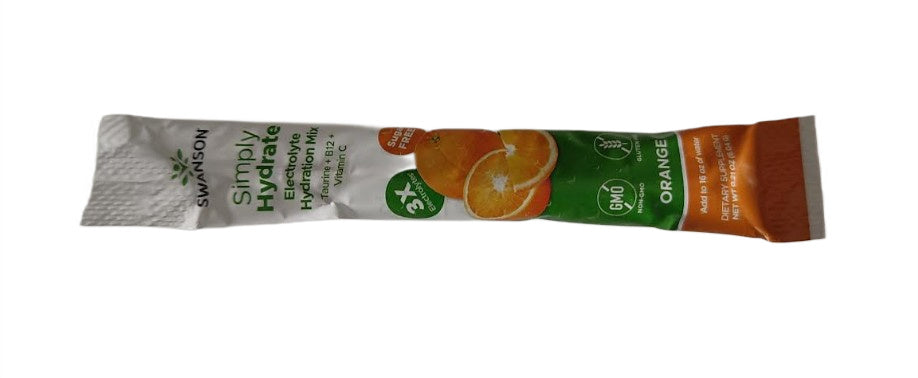 Swanson Simply Hydrate, ar oranžu garšu – 6,04 g (1 porcija)