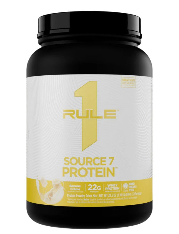 Rule One Source7 olbaltumvielas, banānu krēms – 809 g