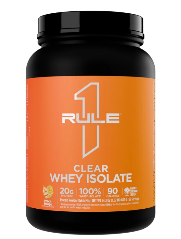 Rule One dzidrs sūkalu izolāts, persiku un mango – 689 g