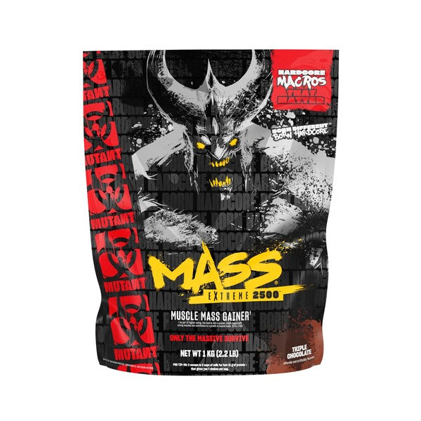 Mutant Mutant Mass Extreme 2500, trīskāršā šokolāde – 1000 g (3,5 porcijas)