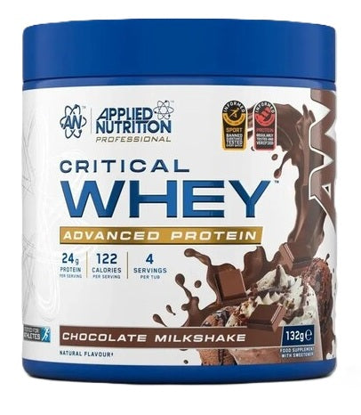Applied Nutrition Critical Whey šokolādes piena kokteilis – 132 g (4 porcijas)
