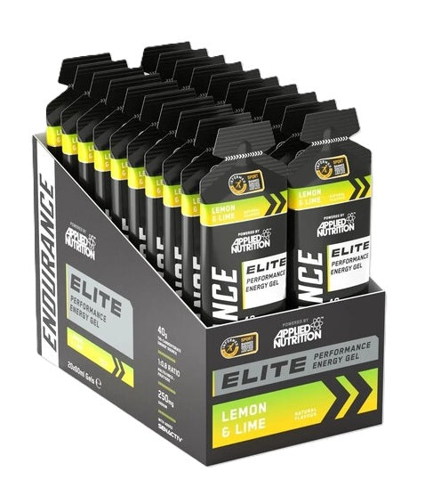 Applied Nutrition Endurance Elite Performance enerģijas želeja ar citronu un laimu — 20 x 60 ml.